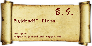 Bujdosó Ilona névjegykártya