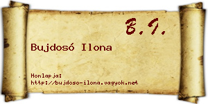 Bujdosó Ilona névjegykártya